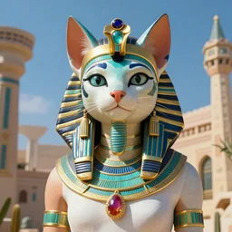 cara delevigne as an egyptian cat goddess, vivid colors, high details, cinematic, 8k resolution, beautiful detailed, photorealistic, digital painting, artstation, concept art, smooth, sharp focus, illustration, fantasy background, artstation trending, octane render, unreal engine