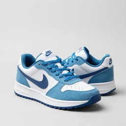 A pair of sneakers inspired by sea blue