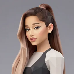 ariana grande 3 d low poly