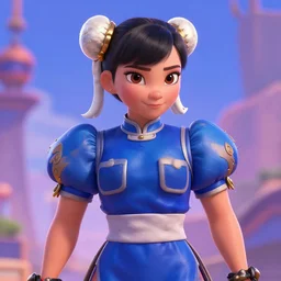 chun li, pixar multiverse style, stunning, hd, highly detailed