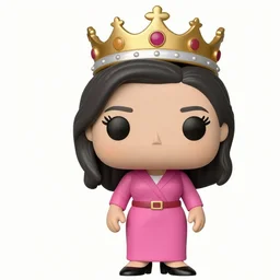 vice-president of the Philippines, Leni Robredo, wearing pink dress, wearing a queen's crown, funko pop