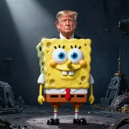 trump in a spongebob suit