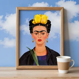 yellow tulip frida kahlo condesa plane sky cloud cofee italy