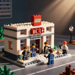 lego gangsters robbing a bank