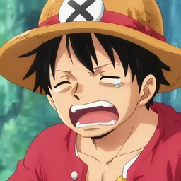 luffy crying