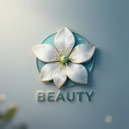 elderflower beauty logo design. modern, futuristic, digital art, sci - fi, unreal engine, cinematic, octane render, clear sharp focus,