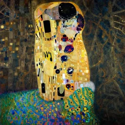 forest by by james jean, yukio - e, klimt