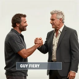 GTAV ((loading screen)) featuring ((((Guy Fieri)))) striking a deal, 4k, artistic