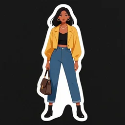 sticker women fashion