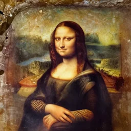 ancient cave!!!!!!!! painting!!!!!!!!!!!!!! cave!!!!!!!! painting!!!!!!!!!!!!!! of the ((((((Mona Lisa))))))