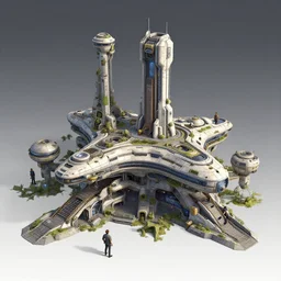 one scifi base game concept, jama jurabaev, tyler edlin, james paick, emmanuel shiru, victor mosquera, modular architecture, artstation, for aaa game, high quality