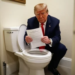 donald trump trying to hid top secret documents in the toilet