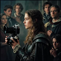 film camera : masterpiece side profile portrait by thomas blackshear, imogen poots as a holy templar, matte painting, extremely emotional, cinematic moody colors, poster by hsiao ron chen, ilya kuvshinov, magali villeneuve, artgerm, jeremy lipkin and michael garmash and rob rey, christophe vacher
