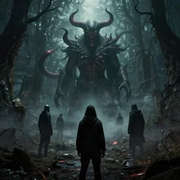 a world consumed by evil and evilness itself watching