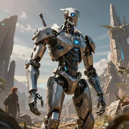 tallneck machine mecanical creature robot of horizon forbidden west horizon zero dawn bioluminiscence global illumination ray tracing hdr fanart arstation by ian pesty and alena aenami artworks in 4 k