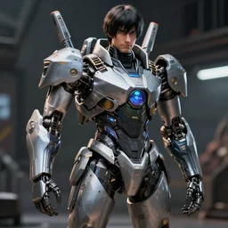 Ghost in the Shell by Abrar Khan Artstation, highly detailed, photorealism, mech concept art, rpg portrait, cinematic lighting, high contrast, depth of field, futuristic art, Unreal engine 5