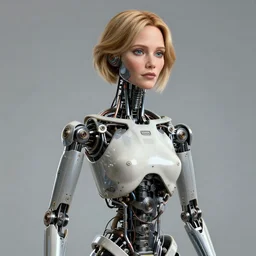 animatronic Julia Roberts, exposed mechanics, photo, Stan Winston studios, detailed, 4k