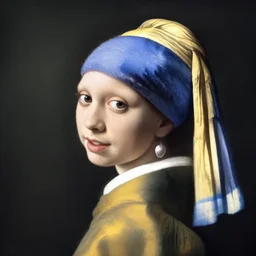 portrait of smiling face emoji by Vermeer