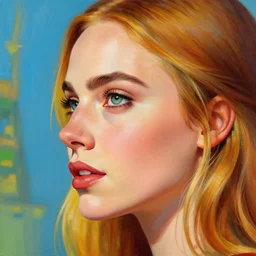 closeup profile medieval mark ryden face portrait of cara delevingne painted by hyper realistic, artstation, illustration, digital paint, matte paint, vivid colors, bright, cheerful, detailed and intricate environment