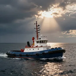 tug boat tugging the clackers