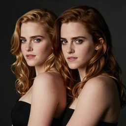 portrait of a hybrid emma watson and christina hendricks by mario testino, sony a 7 r