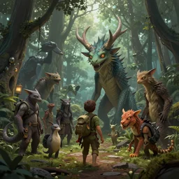 Gathering of cryptids, trending on artstation