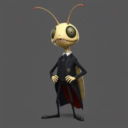 flat 2 d : : cockroach character securityguard : : black suit tie : : head torso legs feet : : lorax movie : : nightmare before christmas : : artstation