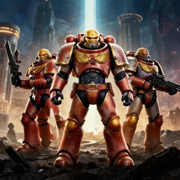 Space Marines as an action movie poster