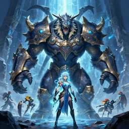 behemot boss of monster hunter world iceborn worldboss guild raid digital painting bioluminance alena aenami artworks in 4 k rtx hdr design by lois van baarle by sung choi by john kirby and artgerm style pascal blanche and magali villeneuve