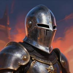 oversized knight helmet, fantasy, digital painting, dramatic lighting, vibrant setting, realistic shading, unreal engine 5, concept art, ultra detailed, trending artstation