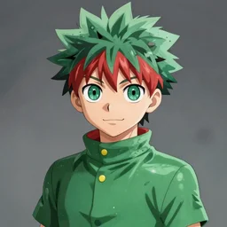 High quality digital portrait of Izuku Midoriya from Miraculous Ladybug by Artsbycarlos and Sakimichan