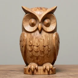 owl carved in wood