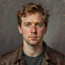A hyperdetailed digital oil portrait painting of Gordon Freeman in the style of Guy Denning and Ruan Jia. Trending on ArtStation and DeviantArt. Digital art.
