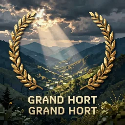 pixel sorting in the style of grand hort
