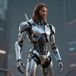jesus christ cyborg, cyberpunk 2 0 7 7, octane render, ue 5, artstation, ultra detailed 4 k