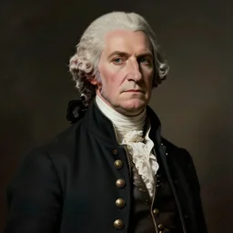 George Washington as a character in Devil May Cry, film still, photorealistic, medium shot