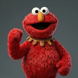 elmo portrait as a dnd character fantasy art.