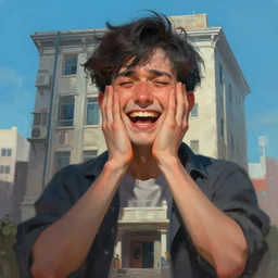 the biggest loser in the building, laughingstock, public shame, strange emotions, disrupted mental state, by Karl Kopinski and Kim Jung Gi, digital painting, masterpiece, trending on artstation, 4k wallpaper