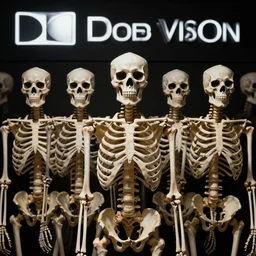 skeletons waiting in line, rtx on, perfect face, directed gaze, canon, vfx, symmetric balance, polarizing filter, photolab, lightroom, 4 k, dolby vision, photography award