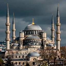 istanbul in synthwave style