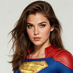 high - detail illustration of female portrait superhero, by kael ngu, artstation