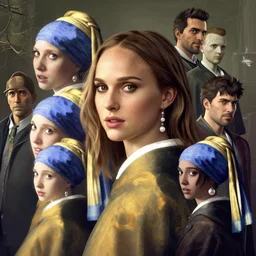beautiful portrait of a woman nathalie portman, negative no not the girl with a pearl earring, gta v, stephen bliss, unreal engine, fantasy art by greg rutkowski, loish, rhads, ferdinand knab, makoto shinkai and lois van baarle, ilya kuvshinov, rossdraws, tom bagshaw, global illumination, radiant light, detailed and intricate environment