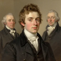 portrait of a young man, illustrated by alastair christian adams and henry raeburn