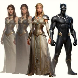 valkyrie, norse warrior, wearing a dress with norse and viking jewelry by alex gray and android jones, karol bak, ilya golitsyn, ayami kojima, amano, black panther, marvel character, moebius, concept art, character design, fantasy, 3 d, 8 k resolution