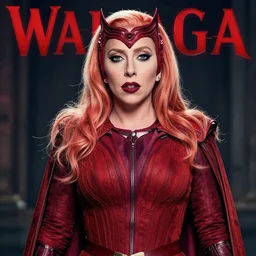 photoshoot of lady gaga as the scarlet witch in wandavision , magazine, High resolution. Highly detailed. Dramatic. 8k.4k.
