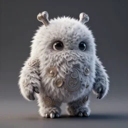 fluffy android:: by beeple and James Gilleard and Justin Gerard :: ornate, dynamic, particulate, intricate, elegant, highly detailed, centered, artstation, smooth, sharp focus, octane render, 3d