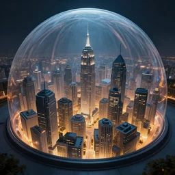 city inside a dome, Artstation