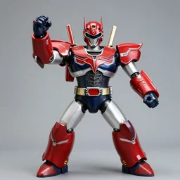 donald trump power ranger holding megazord