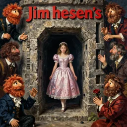 jim henson's labyrinth. sarah, a girl in a ballgown, is trapped in a dark shadowed oubliette made of stone. by edgar maxence and caravaggio and michael whelan and delacroix style, artistic, intricate painting, cinematic lighting, hyper realistic, extremely detailed, vivid colors, establishing shot, dramatic lighting