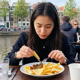 dutch having lunch